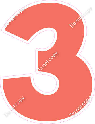 KG 12" Individuals - Flat Coral 3