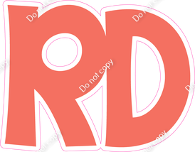 KG 12" Individuals - Flat Coral RD