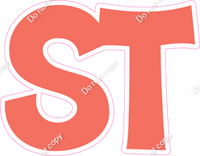 KG 12" Individuals - Flat Coral ST