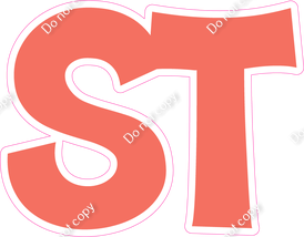 KG 12" Individuals - Flat Coral ST