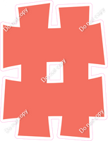 KG 12" Individuals - Flat Coral #