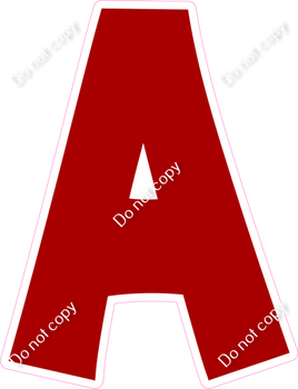 KG 12" Individuals - Flat Crimson A