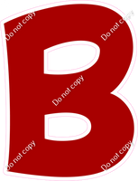 KG 12" Individuals - Flat Crimson B