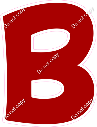 KG 12" Individuals - Flat Crimson B