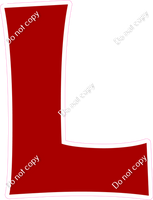 KG 12" Individuals - Flat Crimson L