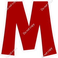 KG 12" Individuals - Flat Crimson M