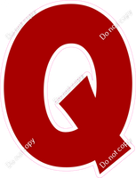 KG 12" Individuals - Flat Crimson Q