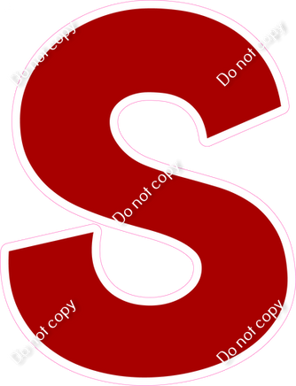 KG 12" Individuals - Flat Crimson S