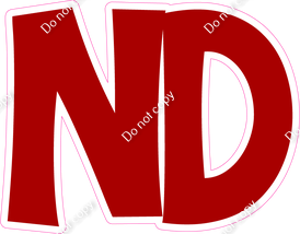 KG 12" Individuals - Flat Crimson ND