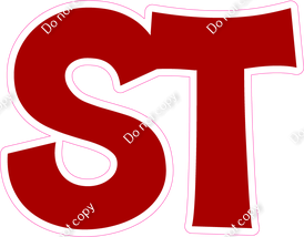 KG 12" Individuals - Flat Crimson ST