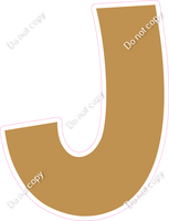 KG 12" Individuals - Flat Gold J