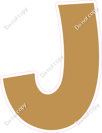 KG 12" Individuals - Flat Gold J