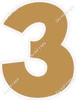 KG 12" Individuals - Flat Gold 3