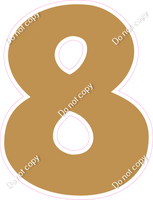 KG 12" Individuals - Flat Gold 8