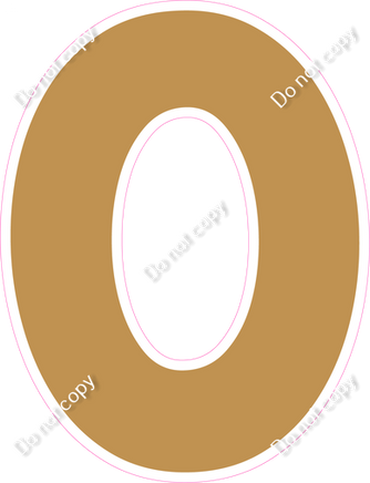 KG 12" Individuals - Flat Gold