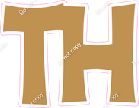 KG 12" Individuals - Flat Gold TH