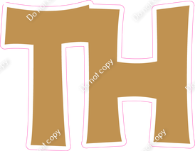 KG 12" Individuals - Flat Gold TH