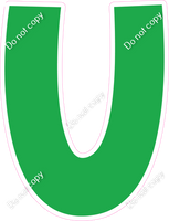 KG 12" Individuals - Flat Green U