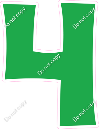 KG 12" Individuals - Flat Green 4