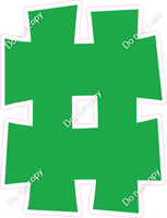 KG 12" Individuals - Flat Green #