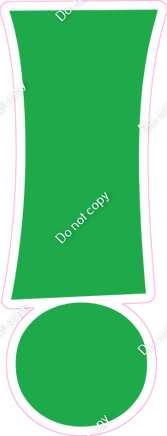 KG 12" Individuals - Flat Green !