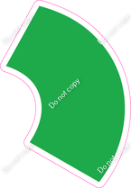 KG 12" Individuals - Flat Green Apostrophe