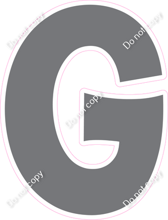 KG 12" Individuals - Flat Grey G