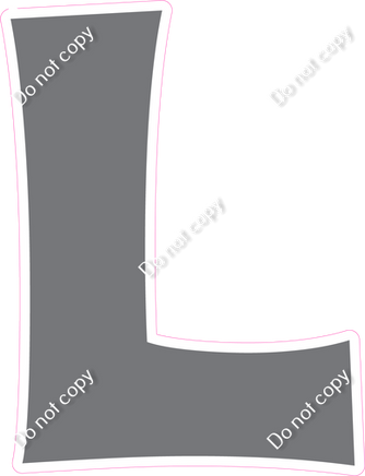 KG 12" Individuals - Flat Grey L