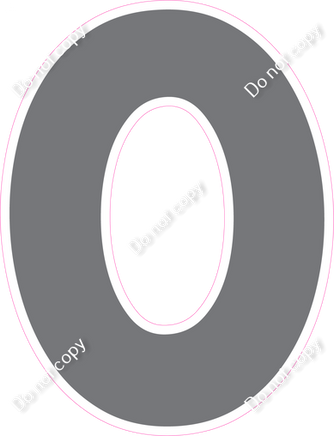 KG 12" Individuals - Flat Grey O