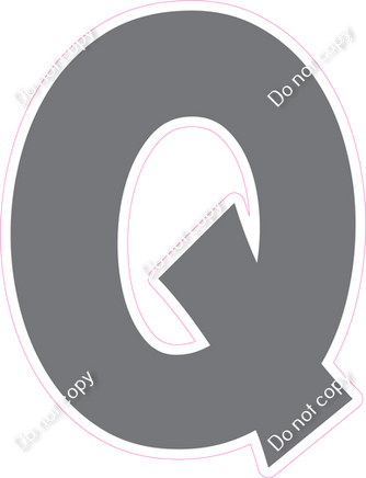 KG 12" Individuals - Flat Grey Q