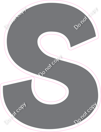 KG 12" Individuals - Flat Grey S