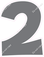 KG 12" Individuals - Flat Grey 2