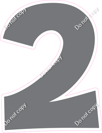 KG 12" Individuals - Flat Grey 2