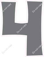 KG 12" Individuals - Flat Grey 4