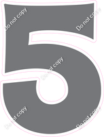 KG 12" Individuals - Flat Grey 5