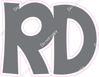 KG 12" Individuals - Flat Grey RD