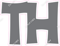 KG 12" Individuals - Flat Grey TH