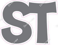 KG 12" Individuals - Flat Grey ST