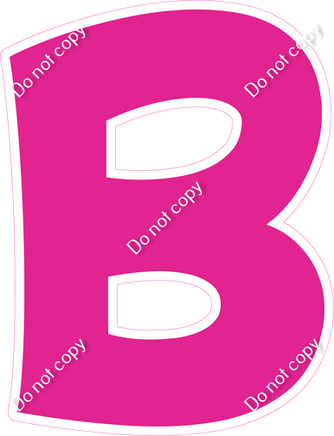 KG 12" Individuals - Flat Hot Pink B