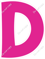 KG 12" Individuals - Flat Hot Pink D