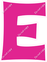 KG 12" Individuals - Flat Hot Pink E