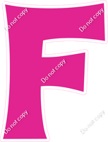 KG 12" Individuals - Flat Hot Pink F