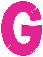 KG 12" Individuals - Flat Hot Pink G