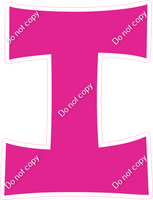 KG 12" Individuals - Flat Hot Pink I