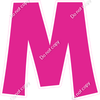 KG 12" Individuals - Flat Hot Pink M