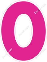 KG 12" Individuals - Flat Hot Pink O