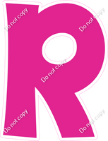 KG 12" Individuals - Flat Hot Pink R