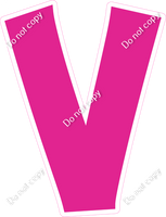 KG 12" Individuals - Flat Hot Pink V