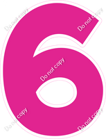 KG 12" Individuals - Flat Hot Pink 6