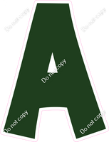 KG 12" Individuals - Flat Hunter Green A